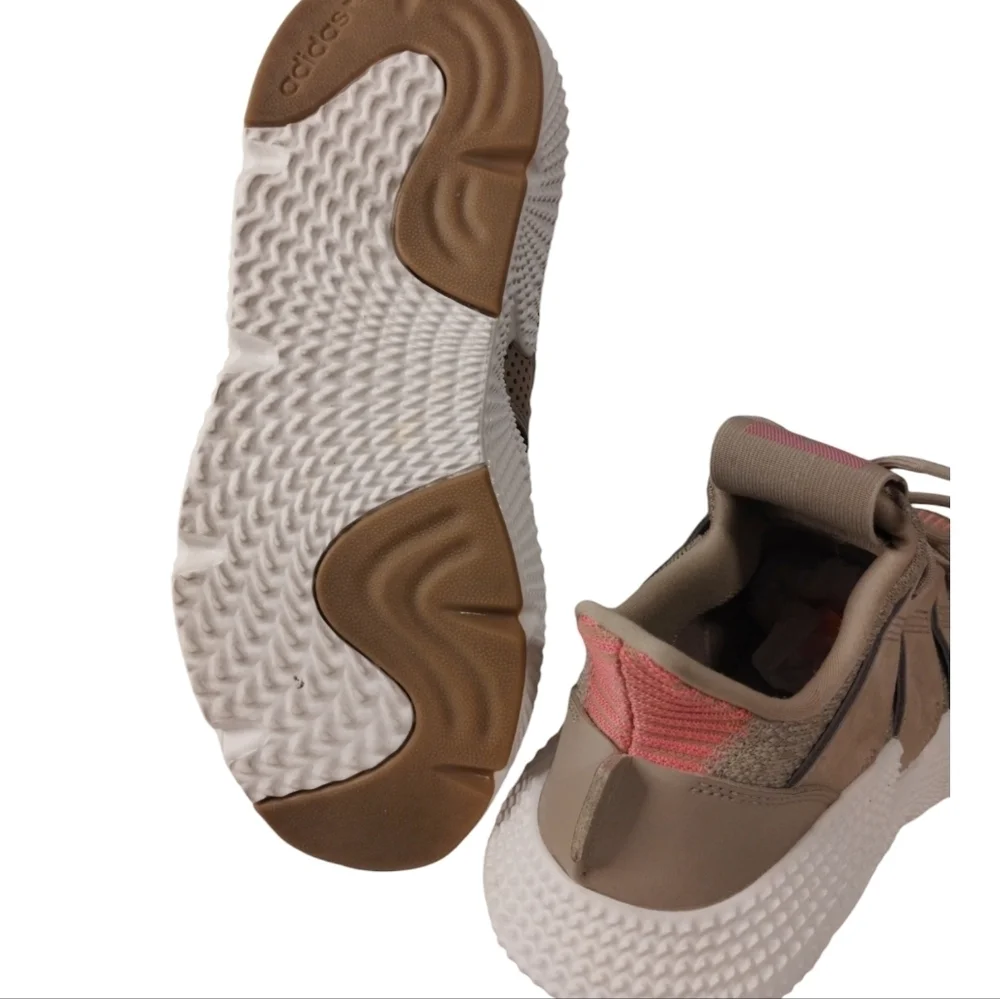 Adidas PROPHERE Athletic‎ Gym Run Men 7 /Women 8.5 Khaki/Pink Chunky Platform